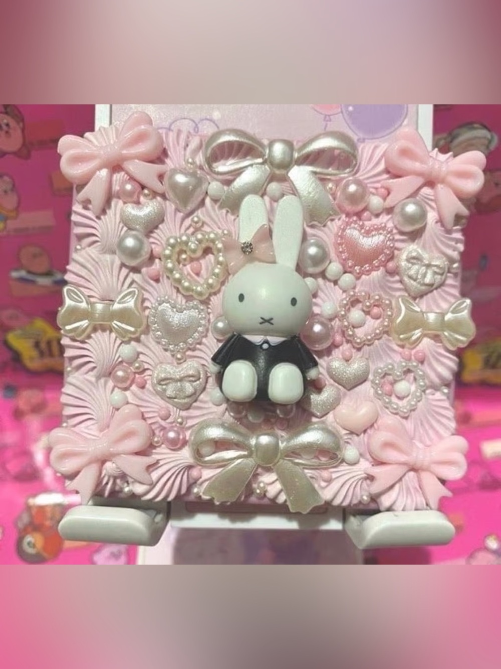 Miffy Kawaii Coquette Decoden Compact Mirror